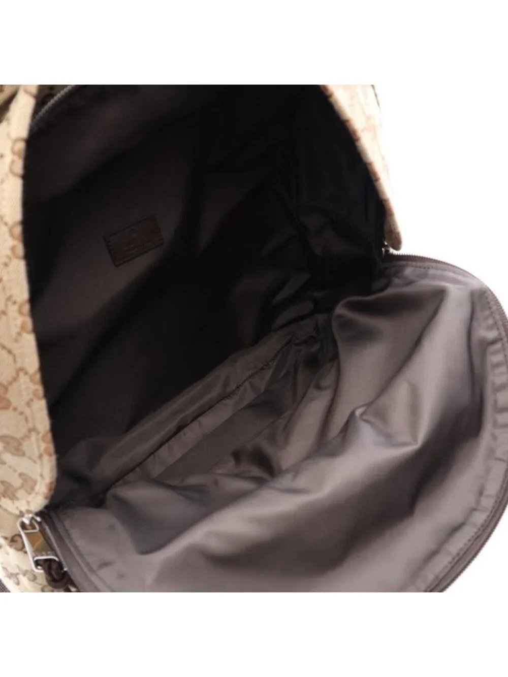 Gucci Backpack GG Canvas Beige Dark Brown